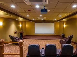 Home Theatre Room, Interior, Projection Screen, Recessed Lighting, Theatre Room
