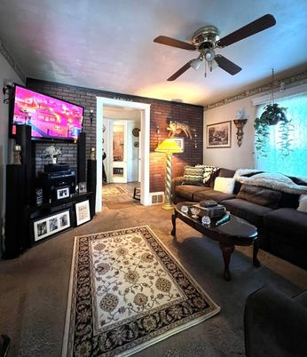 Interior, Living room, Stone Walls
