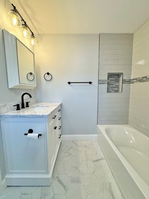 Bathroom, Dual Sink Vanities, Interior, Marble