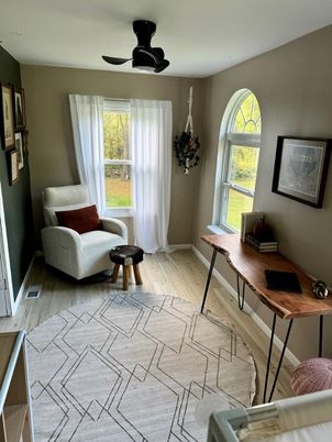 Home Office, Interior, Wood Texture Flooring