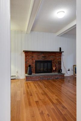 Fireplace, Interior, Stone Walls, Wood Texture Flooring