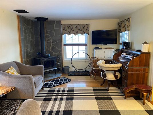 Fireplace, Home Office, Interior, Piano, Wood Texture Flooring