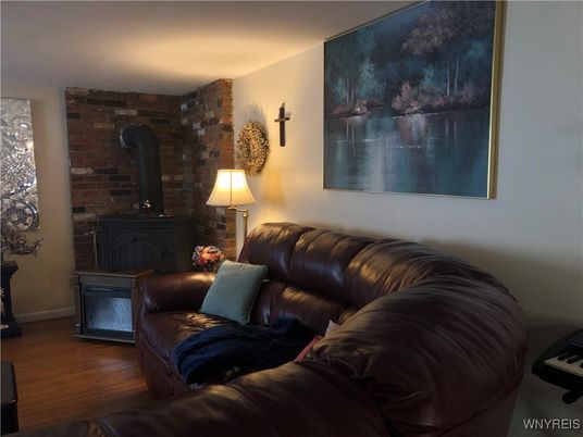 Interior, Living room, Stone Walls, Wood Texture Flooring