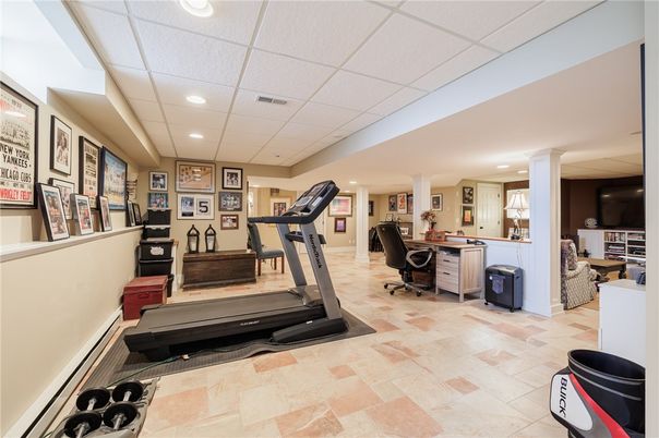 Fitness Equipment, Home Office, Interior, Recessed Lighting