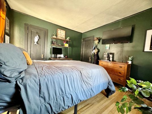 Bedroom, Interior, Wood Texture Flooring