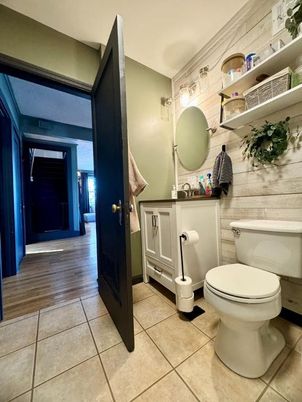 Bathroom, Interior, Wood Texture Flooring