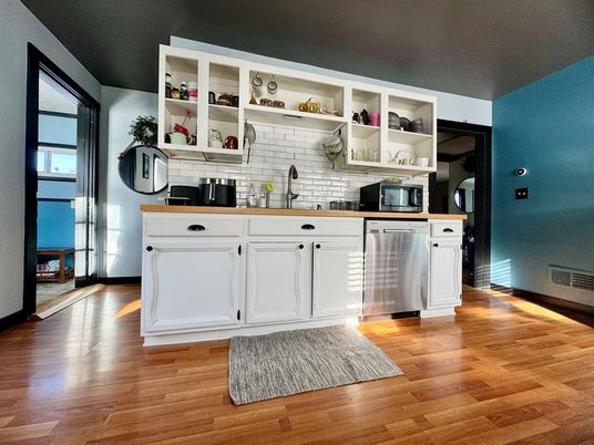 Interior, Kitchen, Wood Texture Flooring