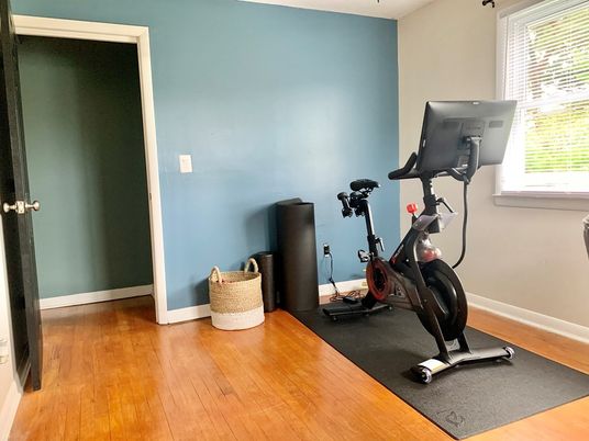 Fitness Equipment, Interior, Wood Texture Flooring