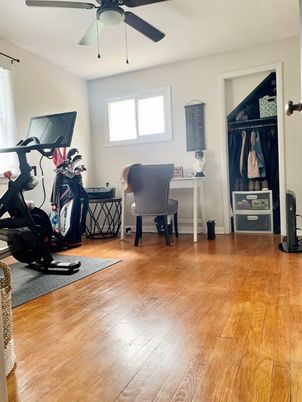 Fitness Equipment, Interior, Wood Texture Flooring