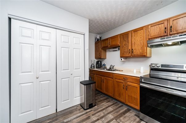 Interior, Kitchen, Wood Texture Flooring