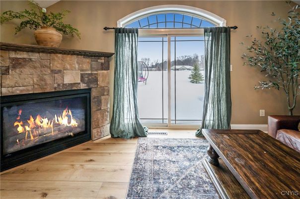 Fireplace, Interior, Wood Texture Flooring