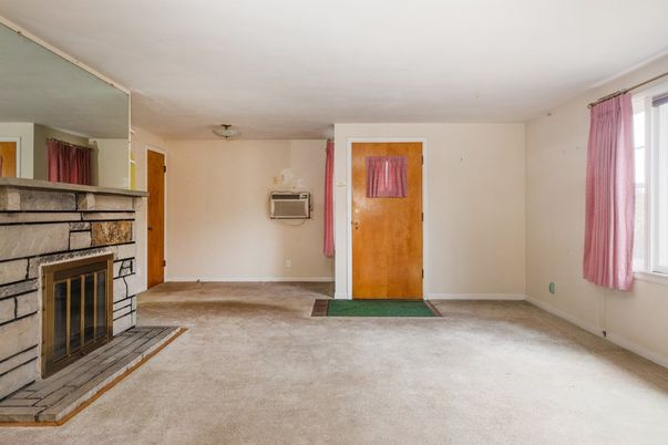 Empty room, Fireplace, Interior