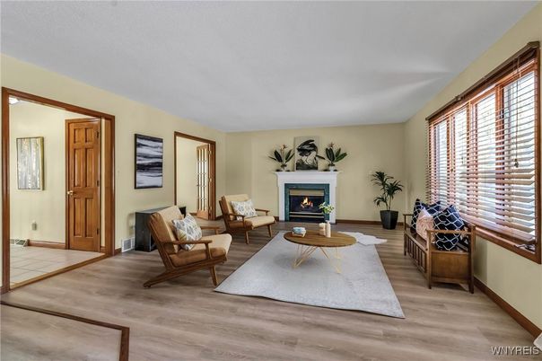 Fireplace, Interior, Living room, Wood Texture Flooring