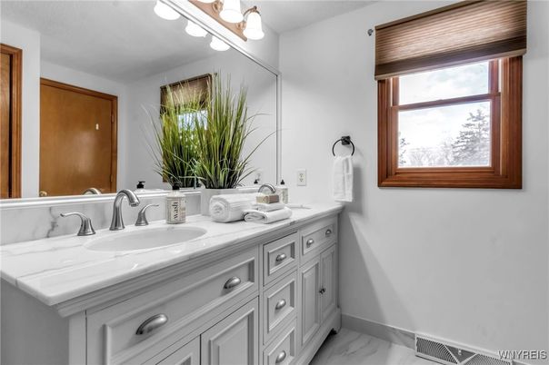 Bathroom, Dual Sink Vanities, Interior, Marble