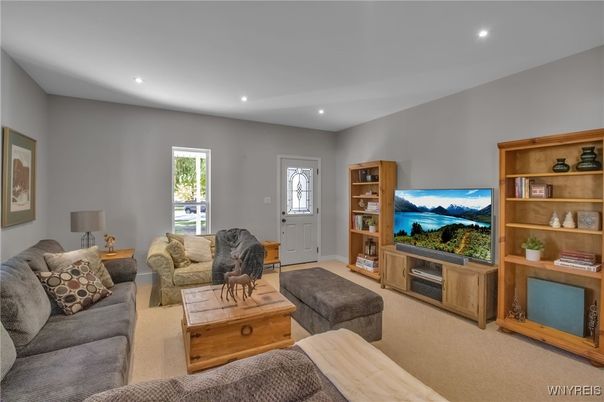 Interior, Living room, Recessed Lighting