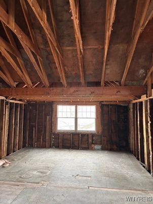 Empty room, Interior, Wooden Beams, Wooden Ceilings, Wooden Walls
