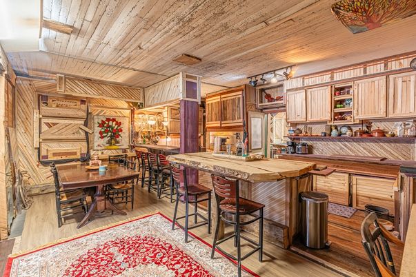 Dining room, Interior, Kitchen, Wooden Ceilings, Wood Texture Flooring
