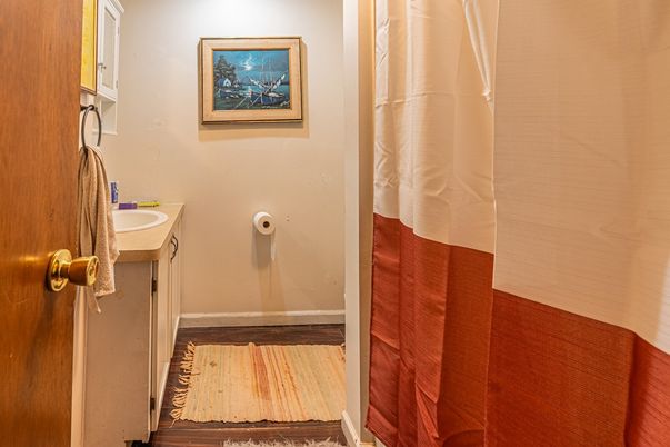 Bathroom, Interior, Wood Texture Flooring