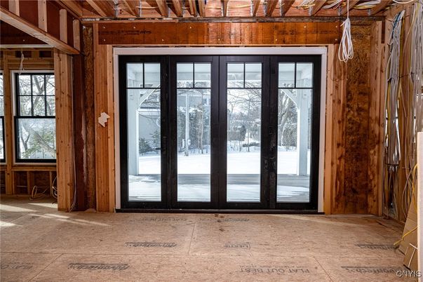 Empty room, Interior, Wooden Beams, Wooden Walls