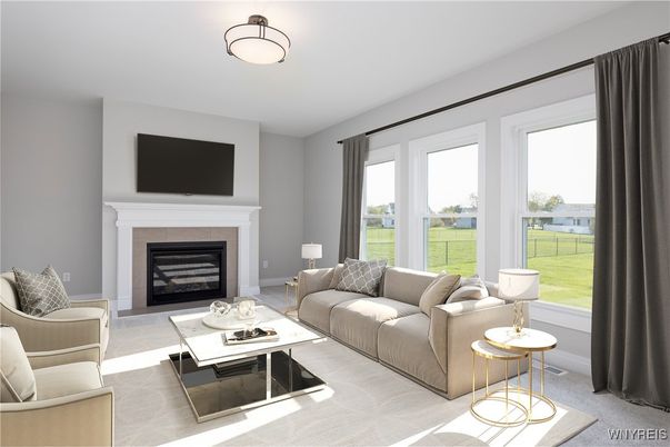 Fireplace, Interior, Living room