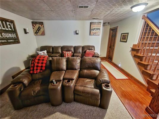 Home Theatre Room, Interior, Living room, Wood Texture Flooring