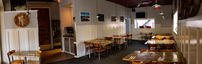 Dining room, Interior, Pendant Lights, Wooden Ceilings