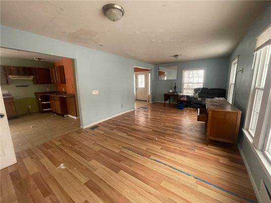 Interior, Kitchen, Living room, Wood Texture Flooring
