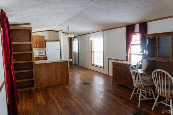 Chandelier, Dining room, Interior, Kitchen, Wood Texture Flooring