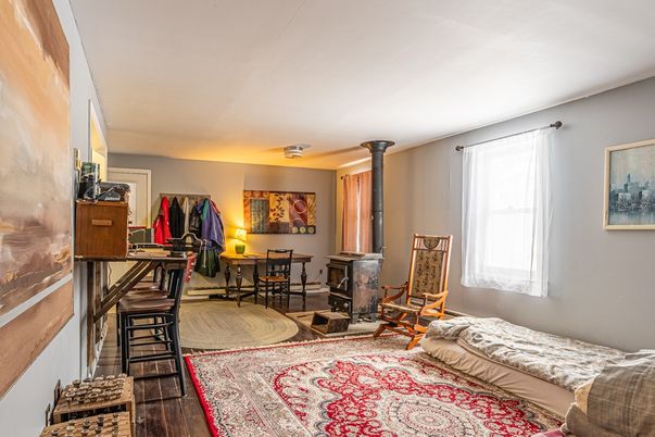 Fireplace, Interior, Wood Texture Flooring