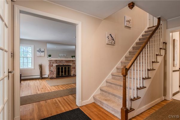 Fireplace, Interior, Wood Texture Flooring
