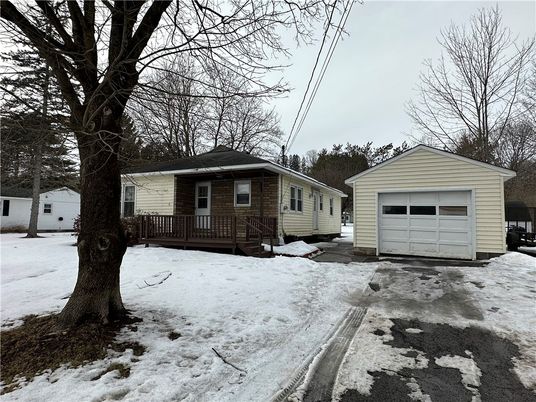 Attached, Backyard, Detached Garage, Exterior, Facade, Ranch