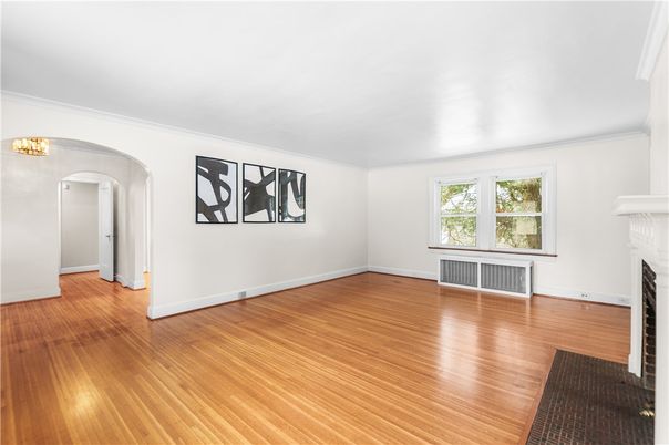 Empty room, Fireplace, Interior, Wood Texture Flooring