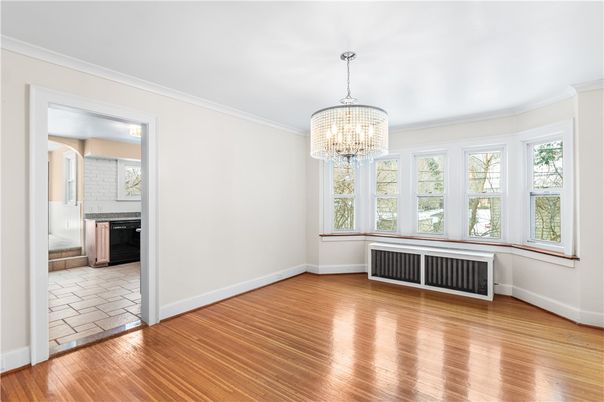 Bathroom, Chandelier, Empty room, Interior, Wood Texture Flooring