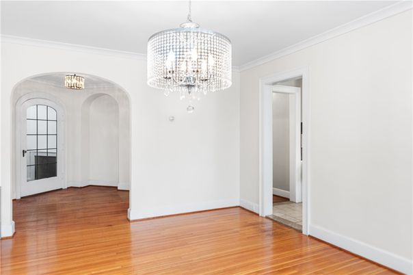 Chandelier, Empty room, Interior, Wood Texture Flooring