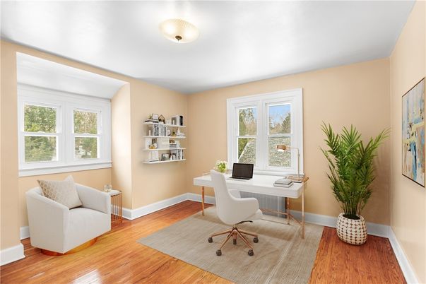 Home Office, Interior, Wood Texture Flooring
