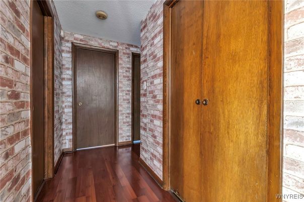 Interior, Stone Walls, Wood Texture Flooring