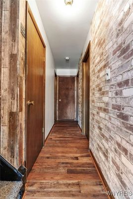 Interior, Stone Walls, Wood Texture Flooring