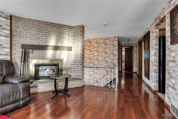 Fireplace, Interior, Stone Walls, Wood Texture Flooring