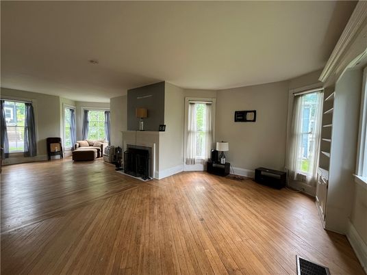 Fireplace, Interior, Wood Texture Flooring