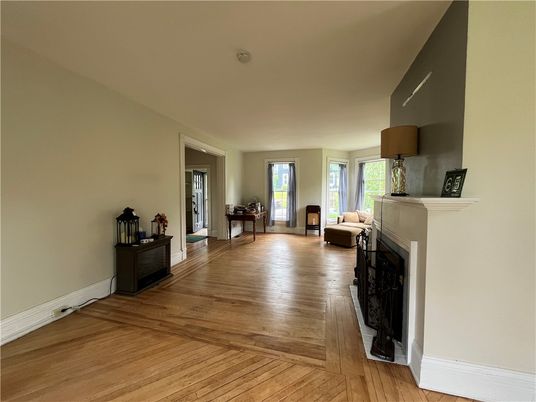 Fireplace, Interior, Wood Texture Flooring
