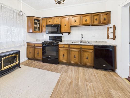 Interior, Kitchen, Wood Texture Flooring