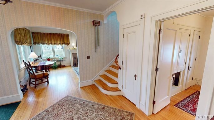 Fireplace, Interior, Wood Texture Flooring
