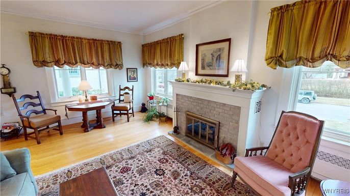 Fireplace, Interior, Wood Texture Flooring