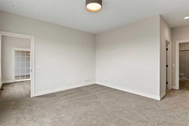 Bathroom, Empty room, Interior, Recessed Lighting