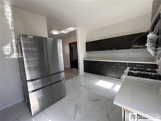 Interior, Kitchen, Marble, Stainless Steel Appliances