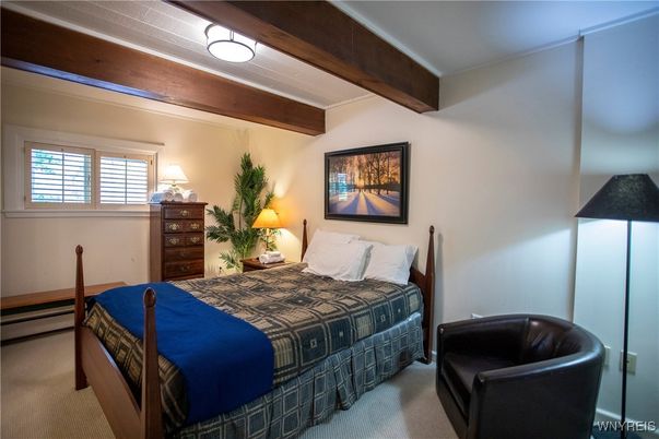 Bedroom, Interior, Wooden Beams