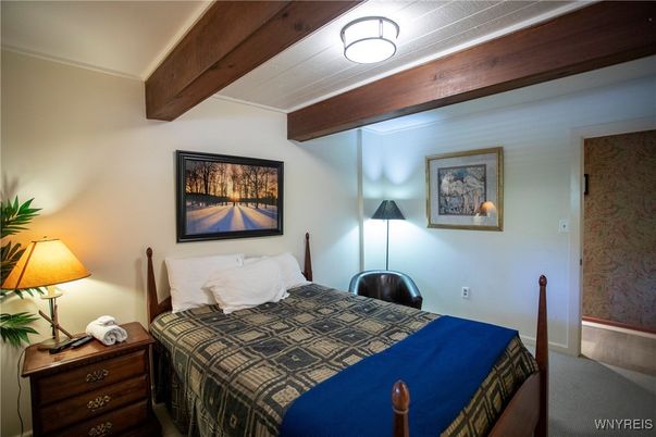 Bedroom, Interior, Wooden Beams