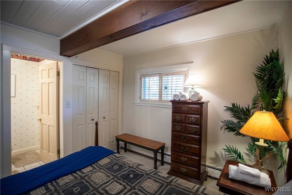 Bedroom, Interior, Wooden Beams