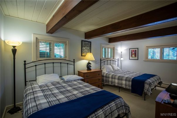 Bedroom, Interior, Wooden Beams, Wooden Ceilings
