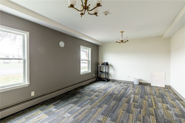 Chandelier, Empty room, Interior